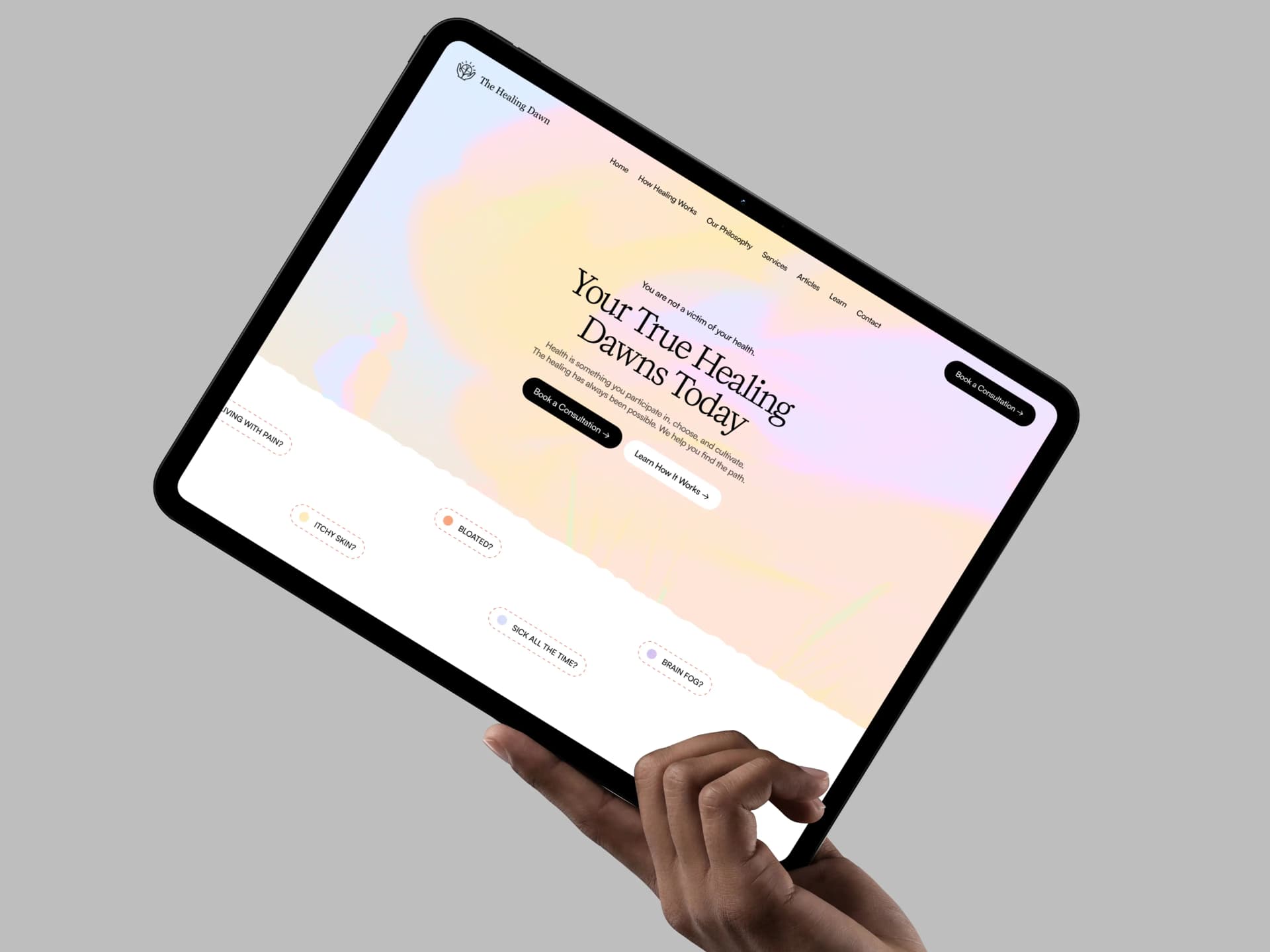 The Healing Dawn — Website Redesign